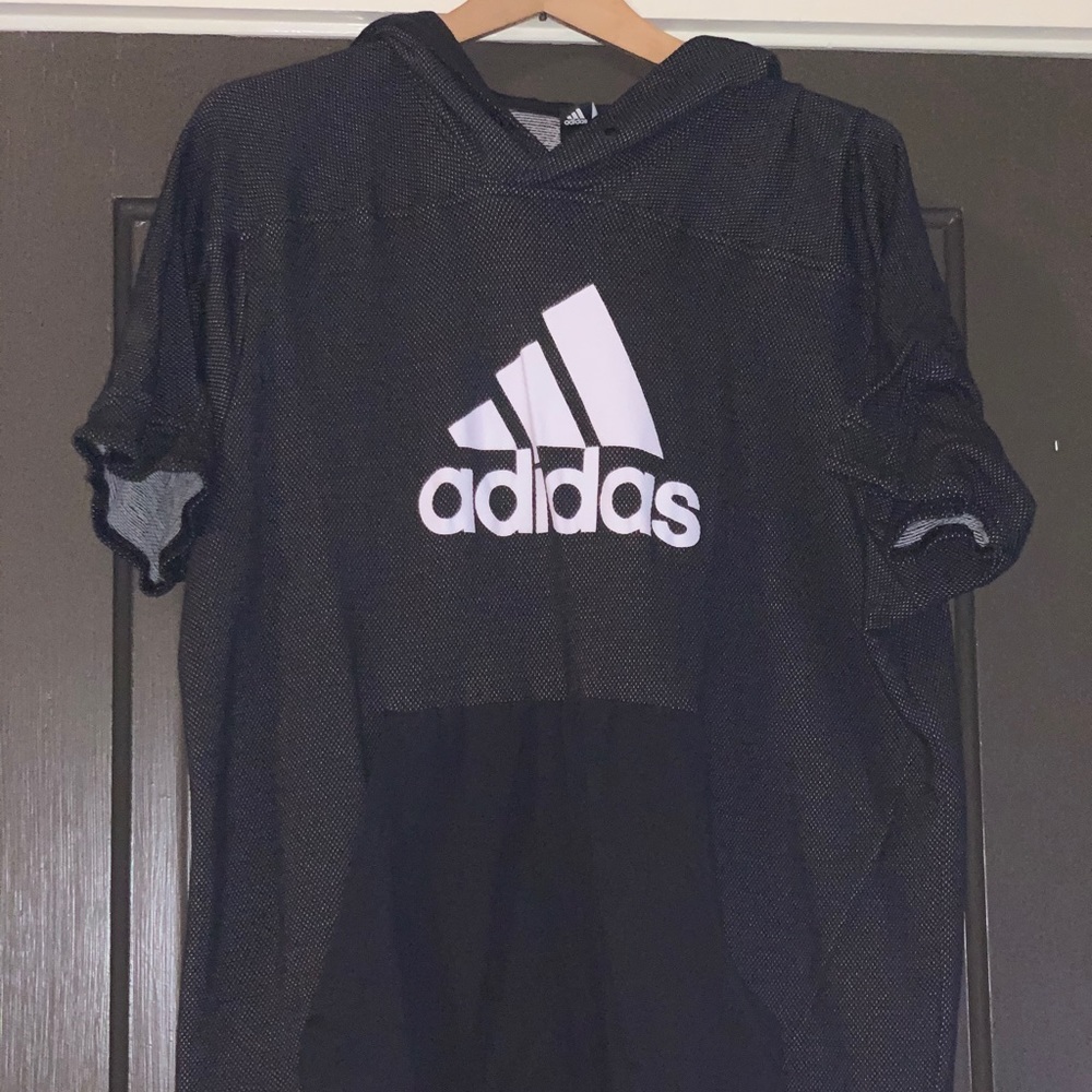 Adidas short sleeve hoodie
